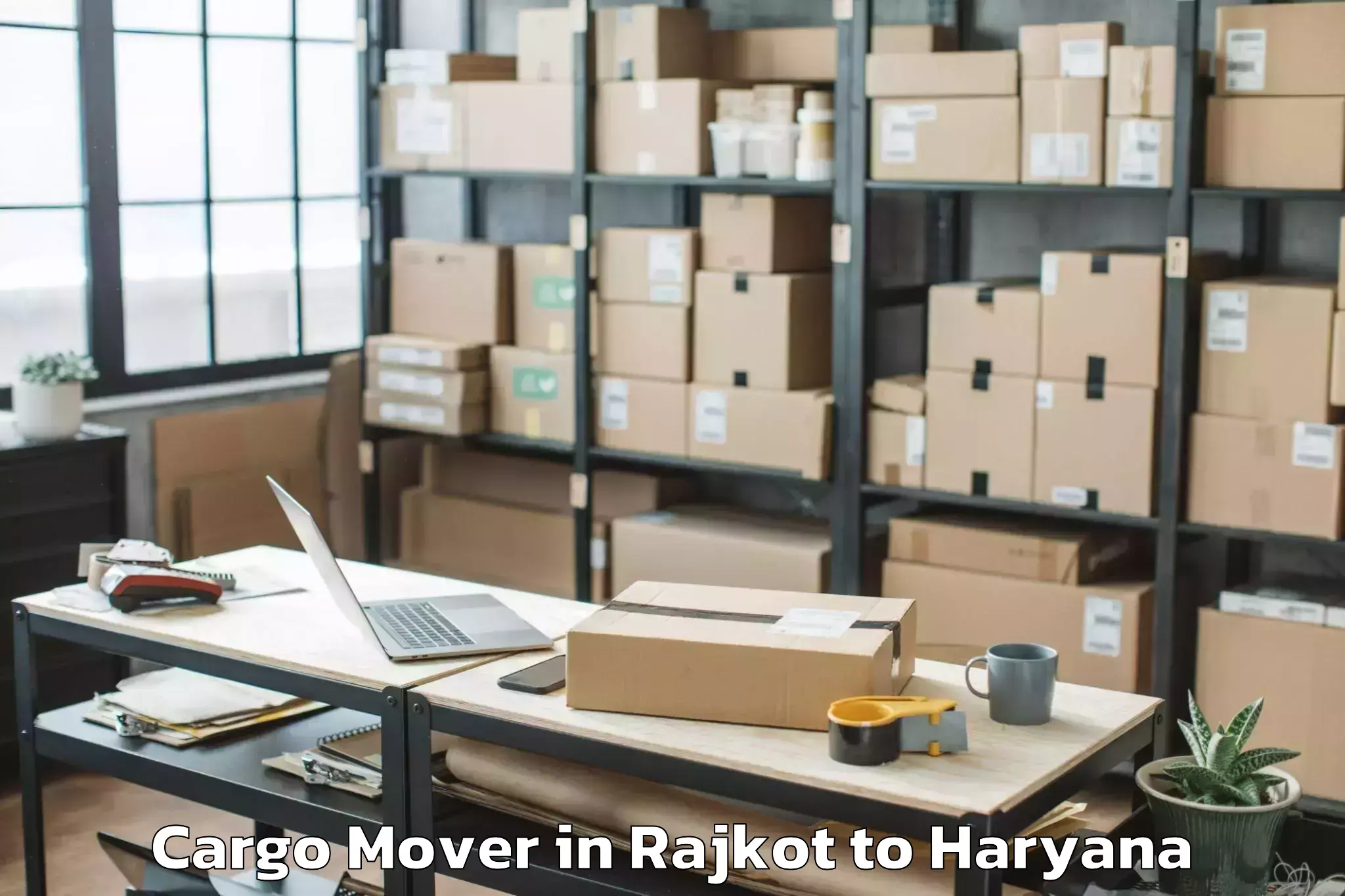 Professional Rajkot to Gurugram Cargo Mover